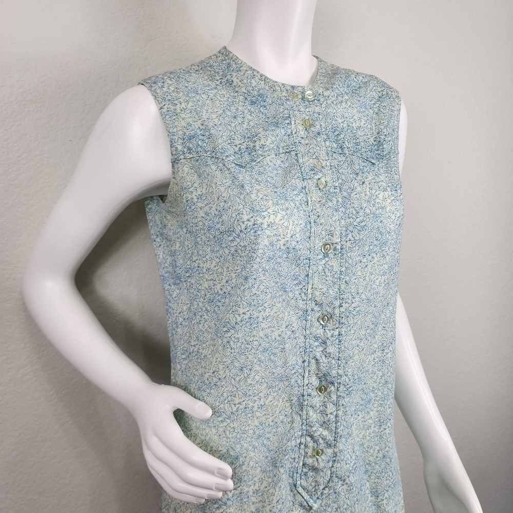 Vintage Bleeker Street Cotton Sleeveless Shift Dress Size L - Picture 10 of 10